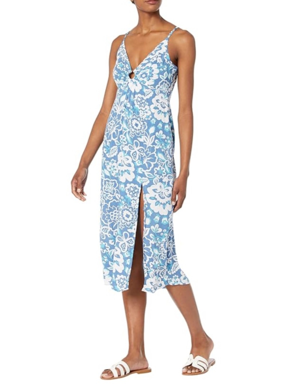 O’Neill Maya Midi Dress Size XL in Classic Blue - Picture 9 of 9